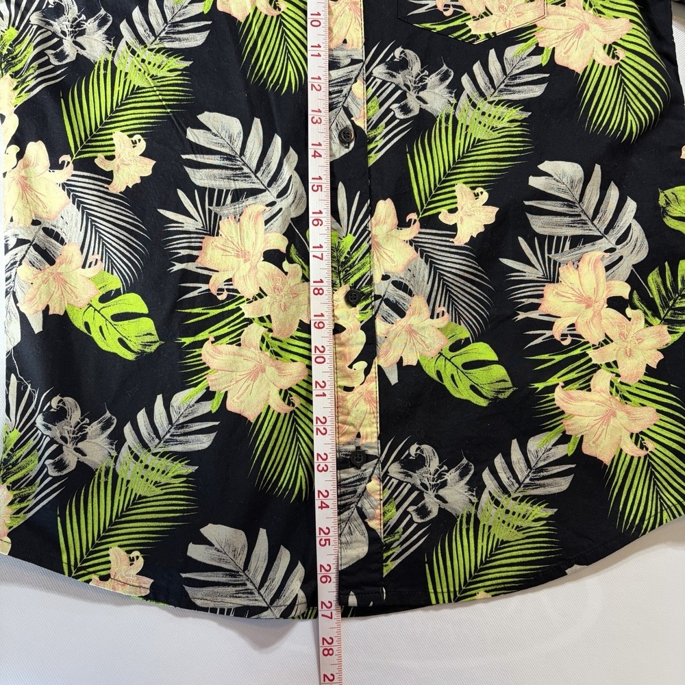 Hurley Boys Hawaiian Shirt Lot 2 Youth XL Flamingo Tropical Button Up Short Slee - Picture 8 of 13